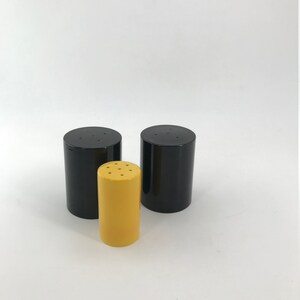 Post modern Salt Pepper Spice Service Shakers Vintage Mid-Century Late 1960s Canisters Cylinders image 4