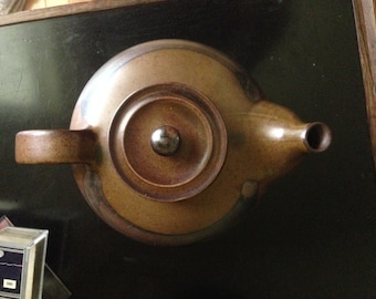 Vintage Stoneware Teapot Svendstand Mid-Century Danish Modern Studio Pottery