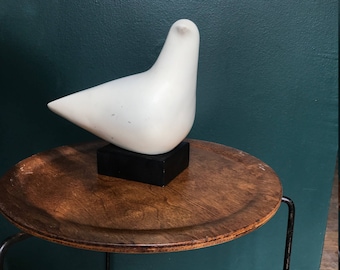 Escultura vintage de pájaro de la paz de Cleo Hartwig de mediados de siglo, de la década de 1960, en forma de paloma abstracta, Mad Men