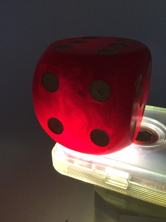 3 Giant Bakelite Dice 434gram Oversized Set - Etsy