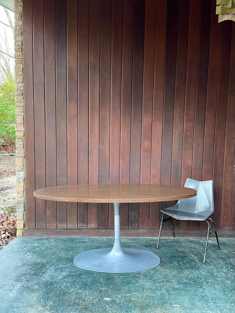 Vintage Space Age Tulip Dining Table by Maurice Burke Mid-Century Iconic Star Trek Jetsons image 3