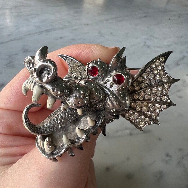 Hattie Carnegie Dragon Brooch image 3