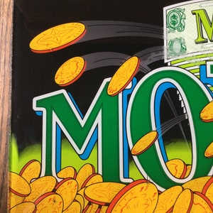 Mass Money Sign Glass Arcade Bar Art Slots Casino Panel Slot Machine Vintage 1 Arm Bandit Gambling Artwork Design image 5