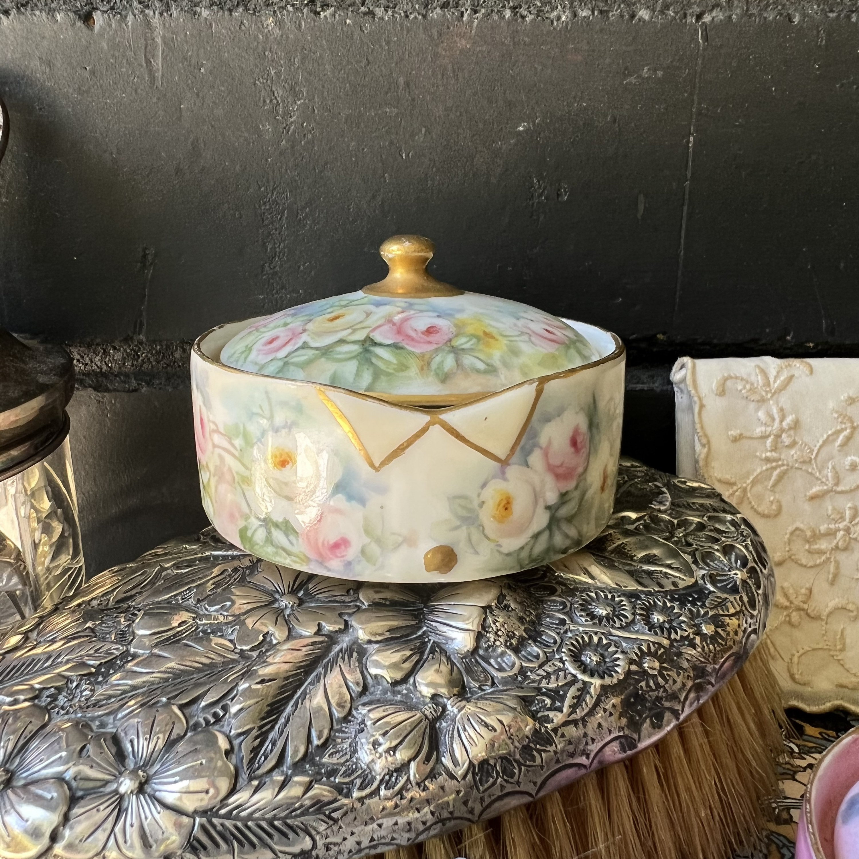 個数限定リモージュボックス テニスラケット＆ケース ミニチュア