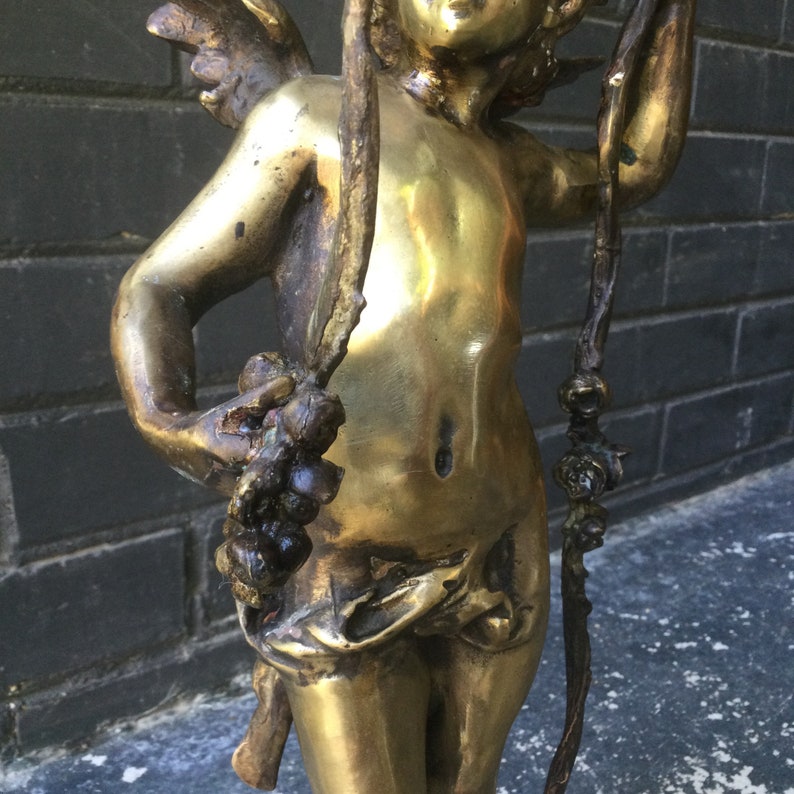 19th Century L & F Moreau Bronze Cherub Statue image 6