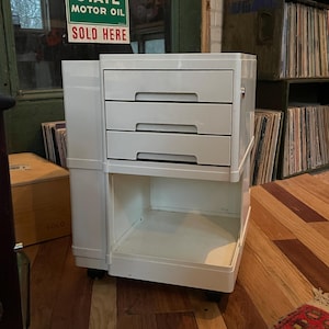 Joe Colombo 収納キャビネット ホワイト Joe Colombo Trolley - Etsy