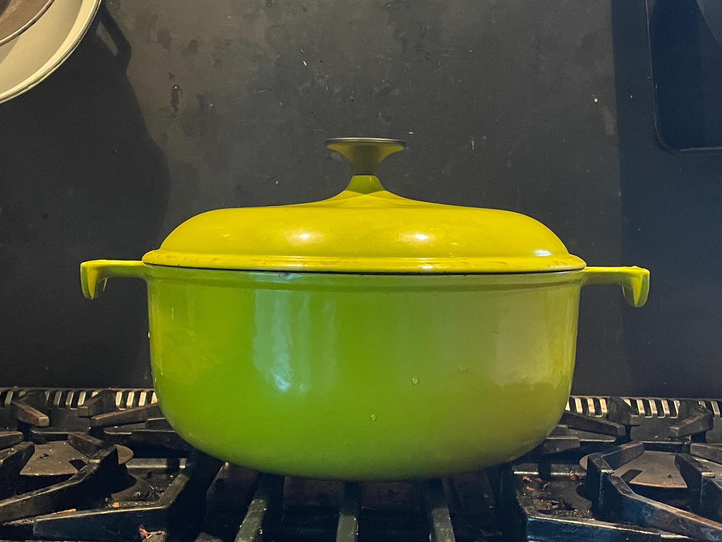 Vintage Le Creuset 29 Enzo Mari XL Pot Yellow W/ Lid - Etsy