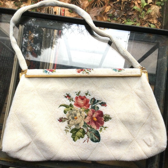 Vintage French Beaded Purse Denise Francelle Paris France - Etsy België