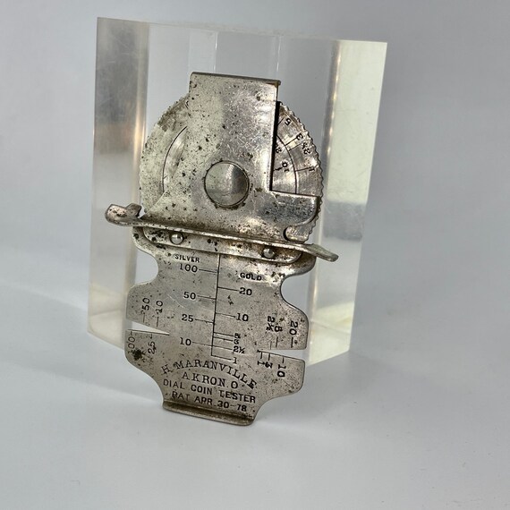 Rare 1800s Maranville Dial Coin Tester for Gold Silver Coins Etsy