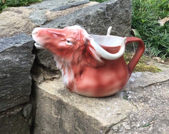 Royal Bayreuth Water Buffalo Creamer Beautiful Bovine Bavaria