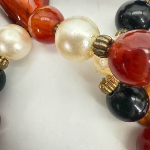 Vintage Bakelite Necklace Iced Tea - image 11