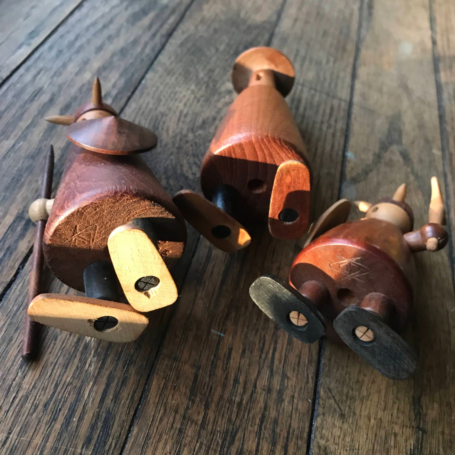 1950s Jacob Jensen Teak Vikings Figures Toys Illum Bolighus