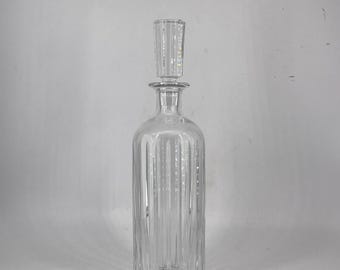 Vintage Baccarat Harmonie Round Whiskey Decanter Crystal Glass France