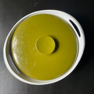 vintage années 1970 Michael Lax Copco Green Casserole Pan Pot Lidded Dish Danois Scandinave Mid-Century Kitchen image 4