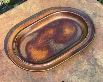 1970s Arabia Ruska Oval Platter by Ulla Procope Large Uncommon Finland Scandinavian Kitchen Design