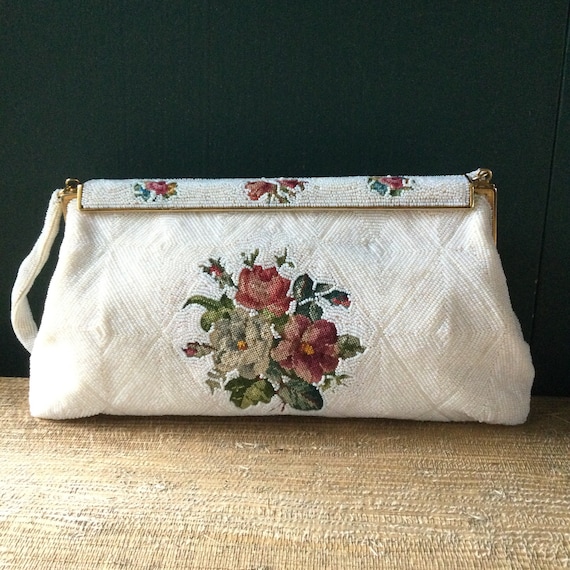 Vintage French Beaded Purse Denise Francelle Paris France - Etsy België