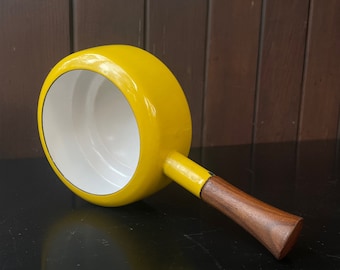 お値下げ最終▪︎vintage DANSK◼︎イエロー◼︎30cmフライパン◼︎美品 Vintage 1960s Dansk Designs France IHG Extra Large 8 Quart Yellow