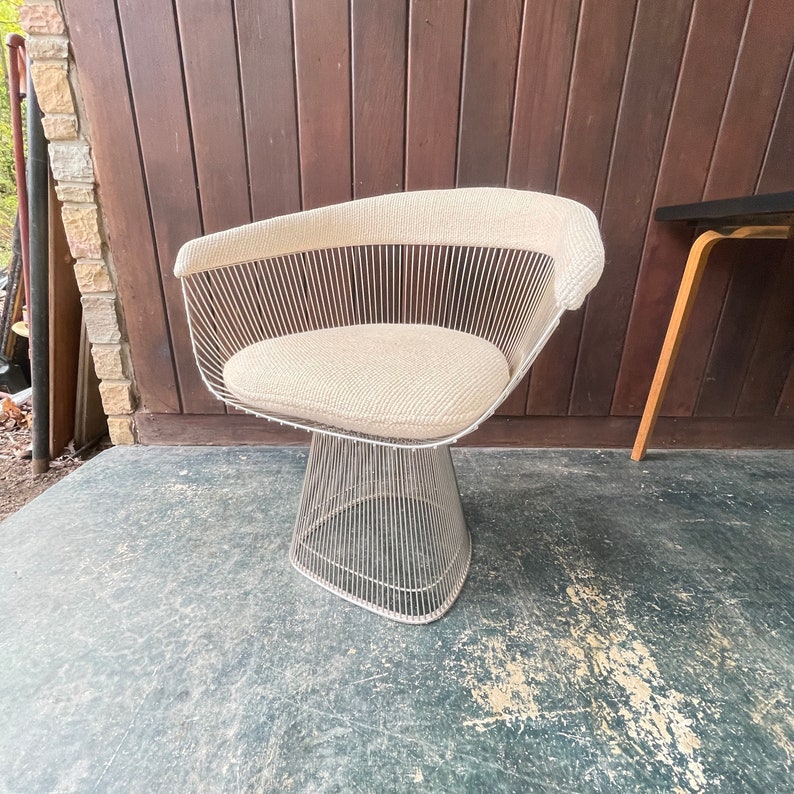 Vintage 1970s Platner Knoll Armchair Desk Vanity or Dining Chair American Moden Mid-Century image 3