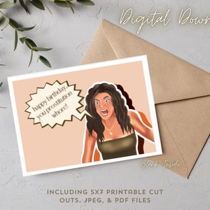 Teresa RHONJ Bravo Birthday Card - Digital Download Only