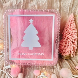 Christmas Favor Gift Box, Christmas Birthday Favor Box, Christmas Tree Favor Box, Merry Christmas Box, Merry Christmas Treat Box, Treat Box