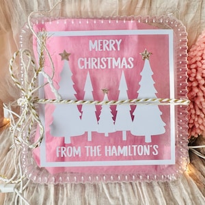 Christmas Favor Gift Box, Christmas Birthday Favor Box, Christmas Tree Favor Box, Merry Christmas Box, Personalized Christmas Box, Treat Box