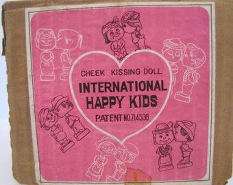 Vintage International Happy Kids Cheek Kissing Spanish Dolls