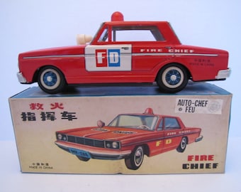 1950's Fire Chief by Superior Toys, as Found - Etsy