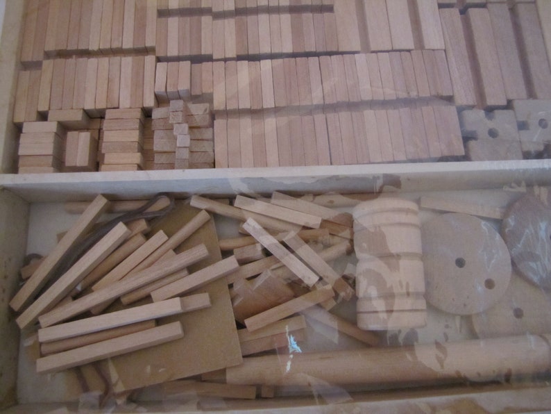 Vintage Wooden Construction Set the People's Republic of Etsy