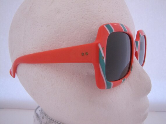 Vintage 1960 MOD Italian Square Sunglasses 85OWG/S - Etsy