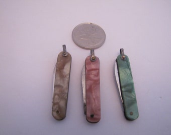 Vintage Lot of Three Mini Pocket Knives (japan) - Etsy