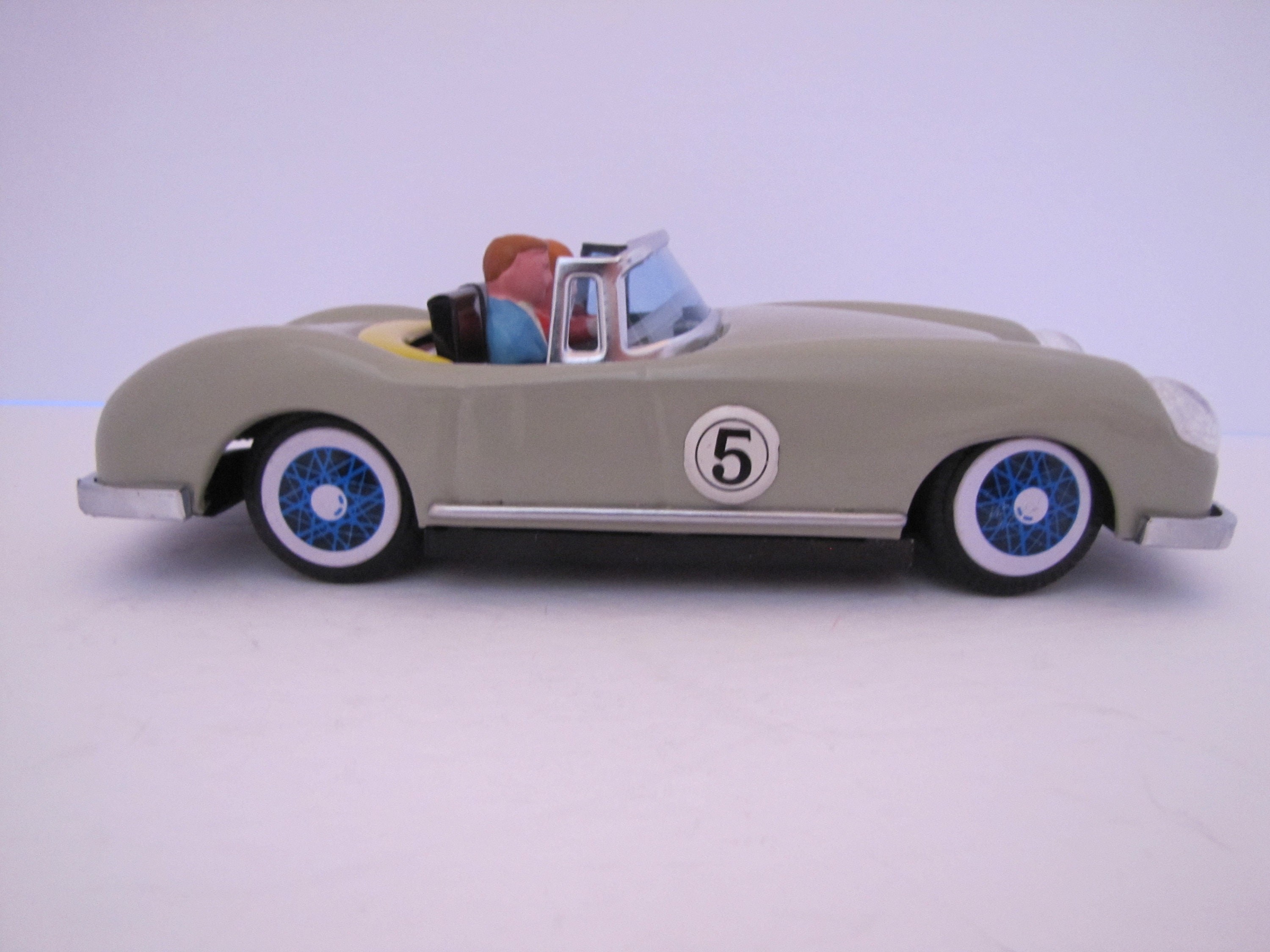 Vintage Tin Toy Sports Car china MF 763 tan Etsy