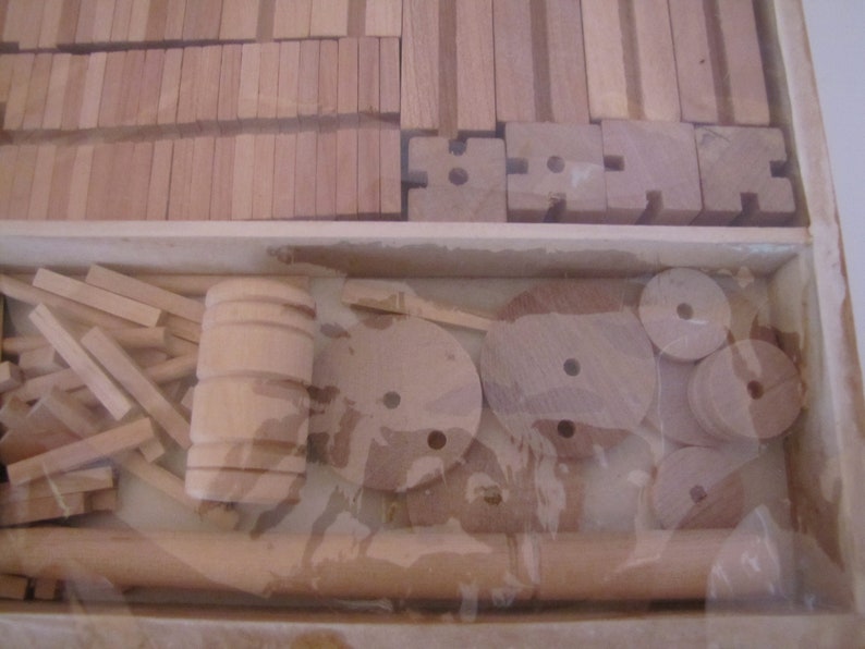 Vintage Wooden Construction Set the People's Republic of Etsy