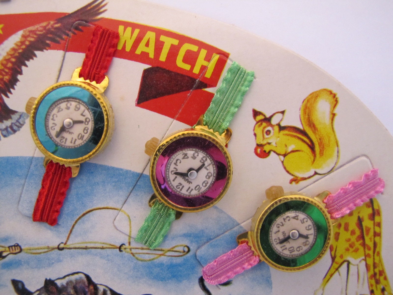 Vintage Lot of 12 Tin Toy Novelty Watches and Its Original Etsy UK