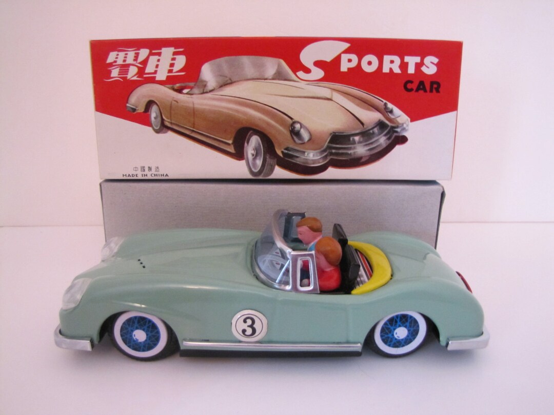 Vintage Tin Toy Sports Car (china) MF763 (pale Green) - Etsy UK