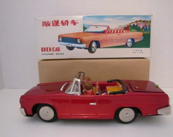 Vintage Racing Car Friction Tin Toy Voiture De Course MF 763 - 1:18 Scale- Made in China