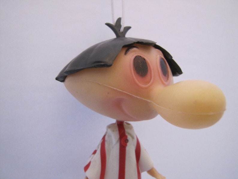 Vintage Plastic Novelty Long Nose Konk Air Freshener Hong Kong 1960 image 10