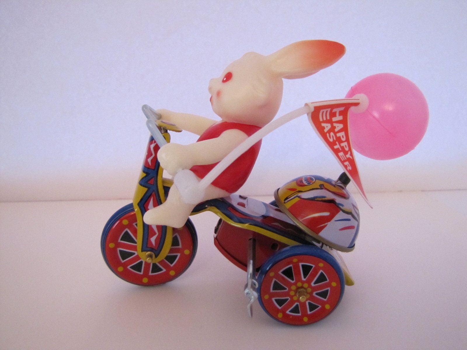 Vintage Wind Up Bunny Tricycle Tin Toy (Korea) MTU - Etsy 日本