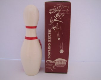 Vintage Novelty Bowling Pin Shape Cloth Brush (Hong Kong) National