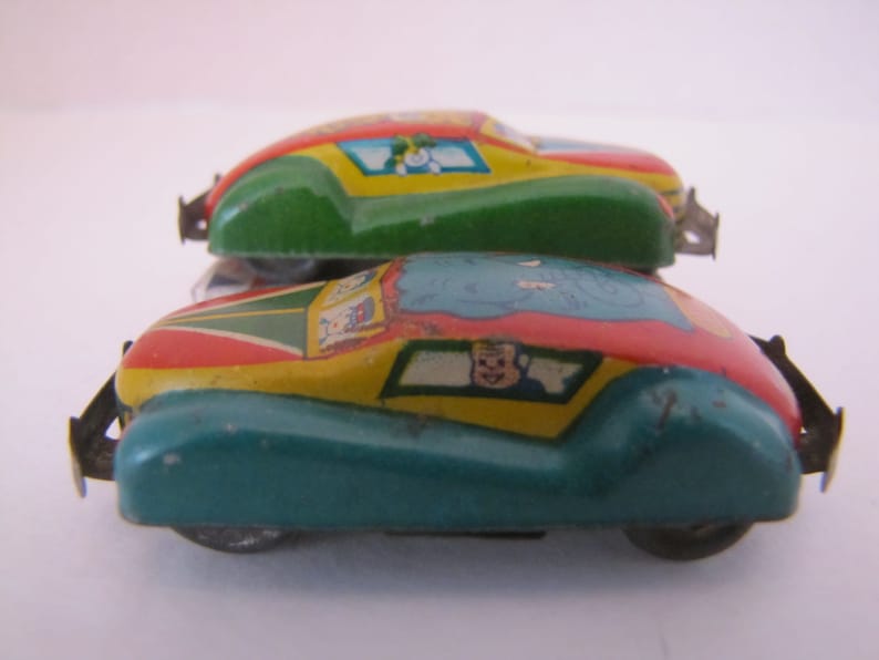 Vintage Japan Mini Tin Circus-Zoo Car