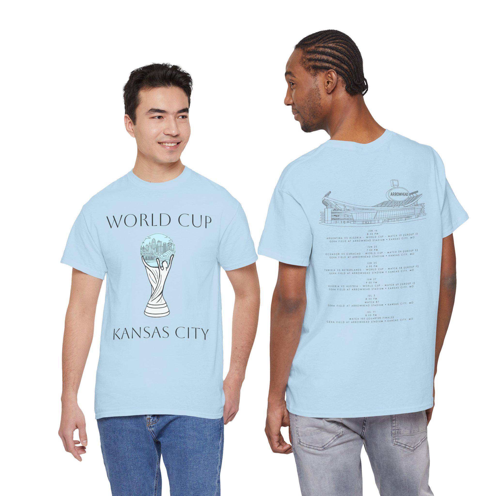 Discover 2026 World Cup Kansas City T-Shirt | Arrowhead Stadium Soccer Tee