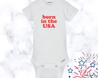 born in the usa onesie