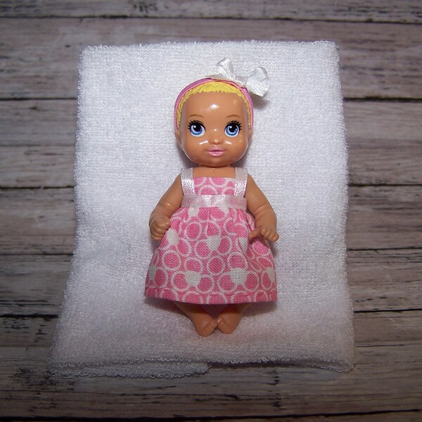 Handmade Krissy Doll Clothes Barbie Baby Clothes Print Dress & Headband