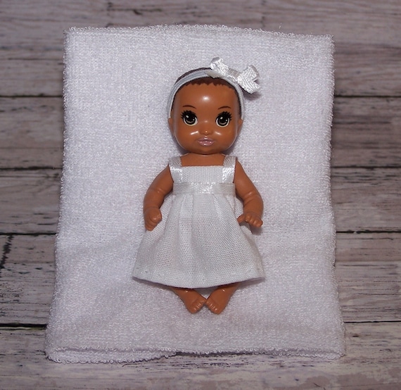 Hecho A Mano Krissy Muneca Ropa Barbie Bebe Ropa Blanca Etsy