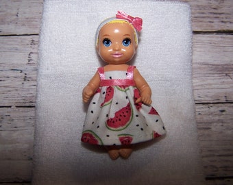 Handmade Krissy Doll Clothes Watermelon Dress & Headband for Fashion Doll Baby