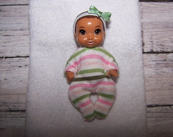 Handmade Krissy Doll Clothes Striped Sleeper & Headband for Fashion Doll Baby