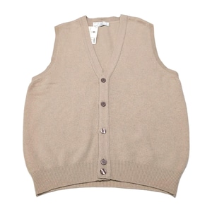 Vtg Lyle & Scott Scotland Touch of Cashmere Waistcoat Vest Mens M Parchment NWT image 1
