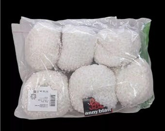 Anny Blatt Fils Mimosa 6 Balls Naturel Cream Off-White Wool Blend Yarn France 50g Ea NEW