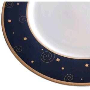 Sakura Hallmark Star Light Lot Of 4 Christmas Dinner Plates Celestial Y2K