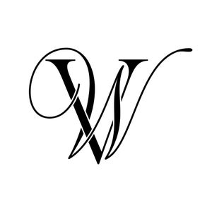 Lettermark Logo Typography Logo Monogram Logo WV VW | Etsy