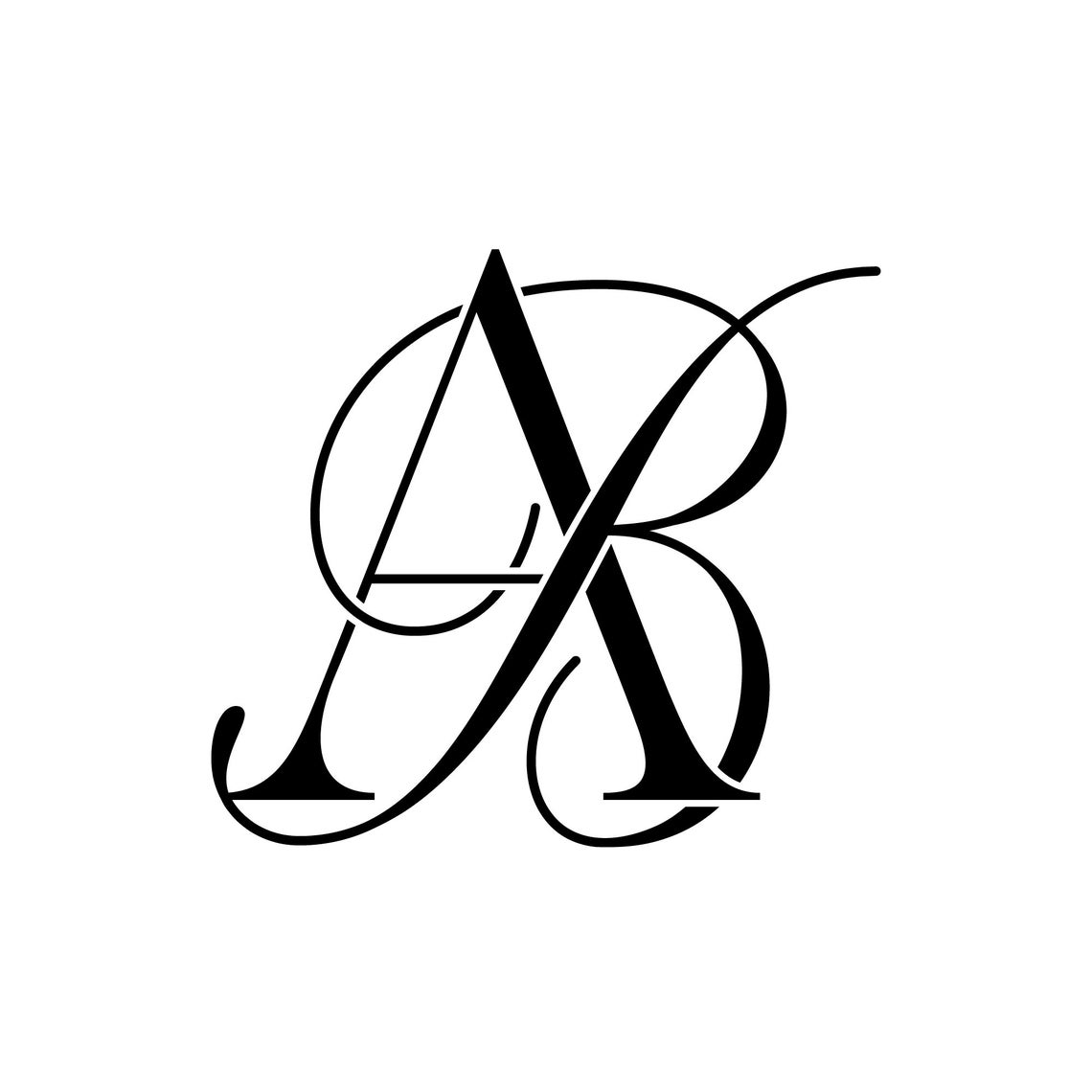 Calligraphy Logo, Boutique Logo Design, Business Logo, BA, AB - Etsy
